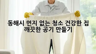 동해시 먼지 없는 청소: 건강한 집, 깨끗한 공기 만들기